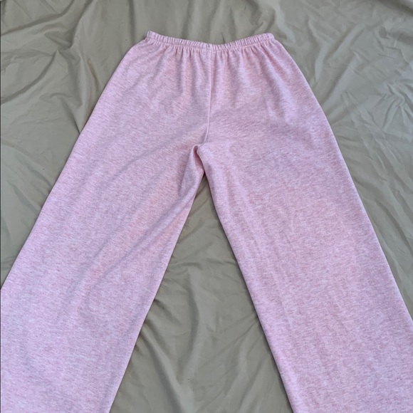 SHEIN Baby Pink Wide Leg Sweatpants - Picture 5 of 6